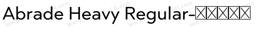 Abrade Heavy Regular字体转换